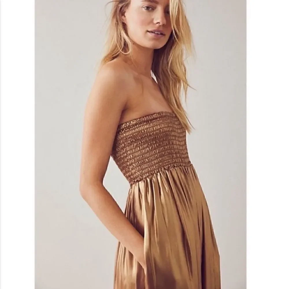 Free People Julie One Piece Jumpsuit Size XS Desert Topaz - Picture 2 of 9